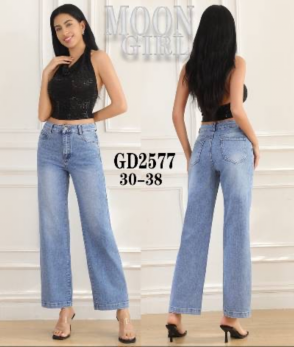 Spodnie damskie jeans Roz 30-38, 1 Kolor .Paczka 10 szt